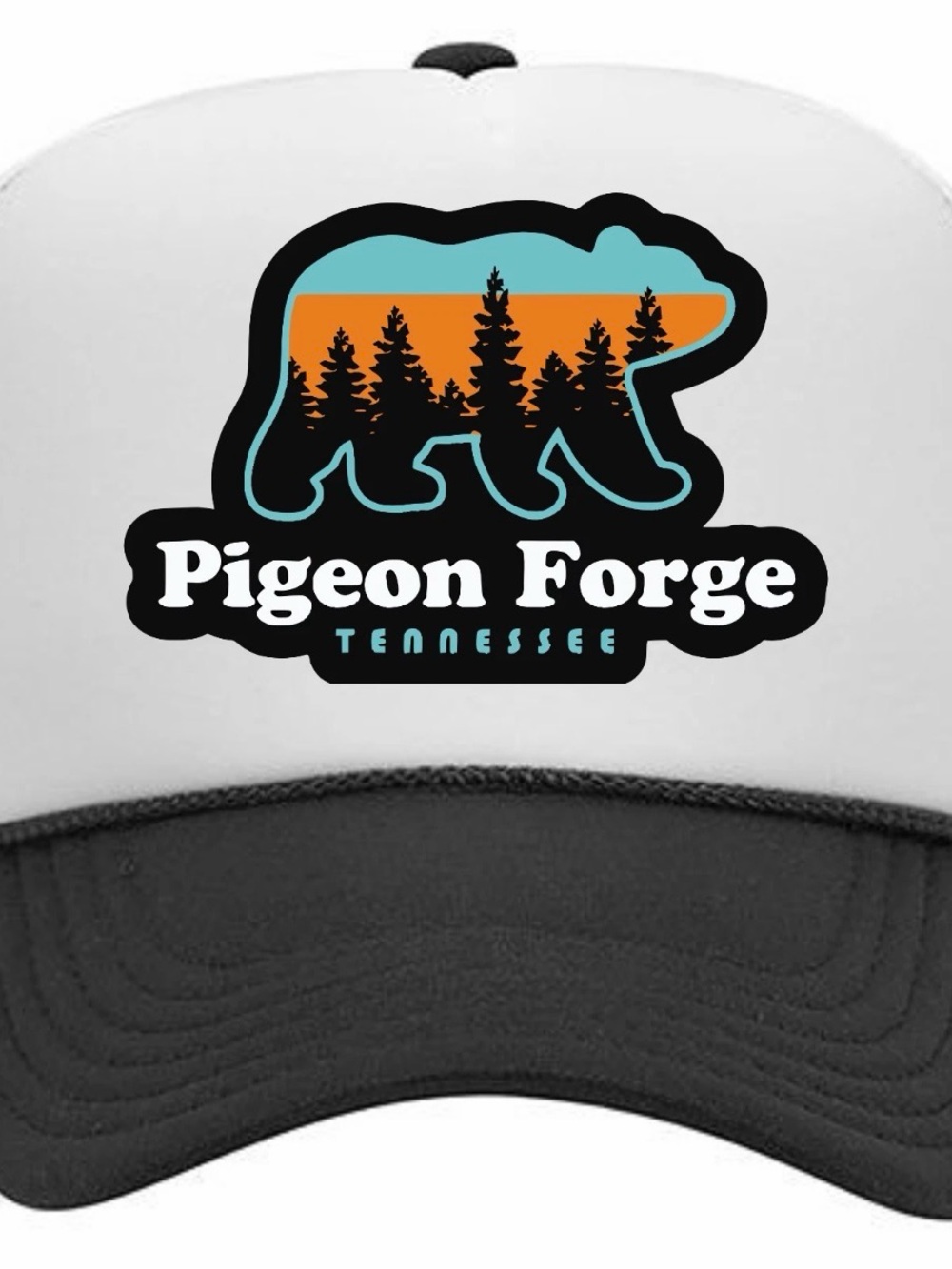 Pigeon Forge Tennessee Foam Mesh Snapback Cap Hat Black Bear